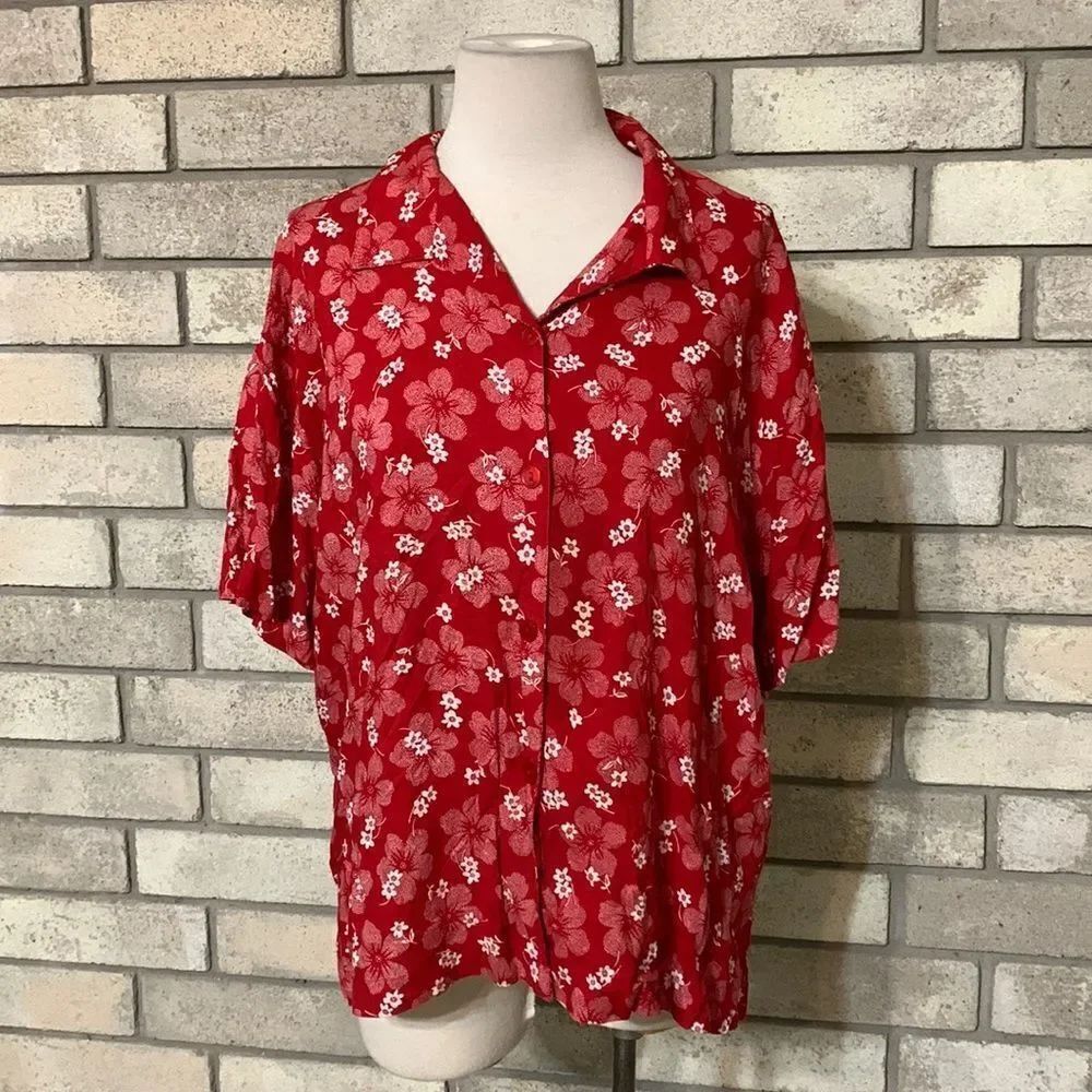 3for$20 button front blouse 1x